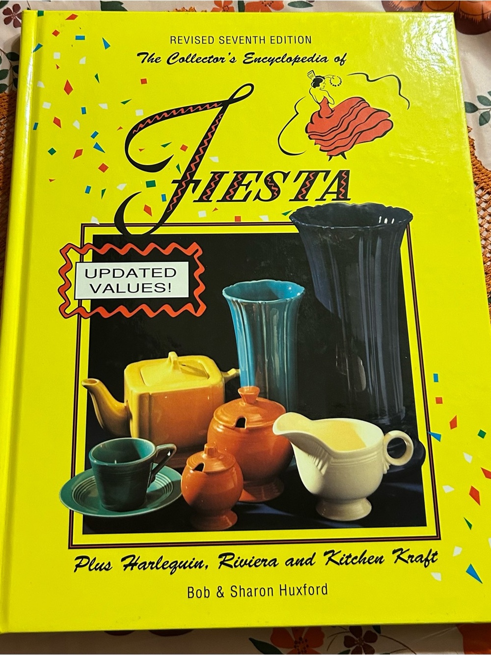 Fiesta Bright Yellow Collector's Guide with Colorful Dinnerware Image